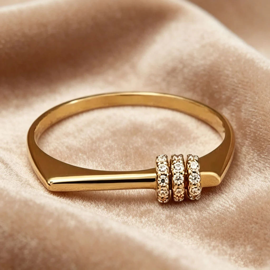 Micro-inlaid Light-luxury Minimalist Ring For Women