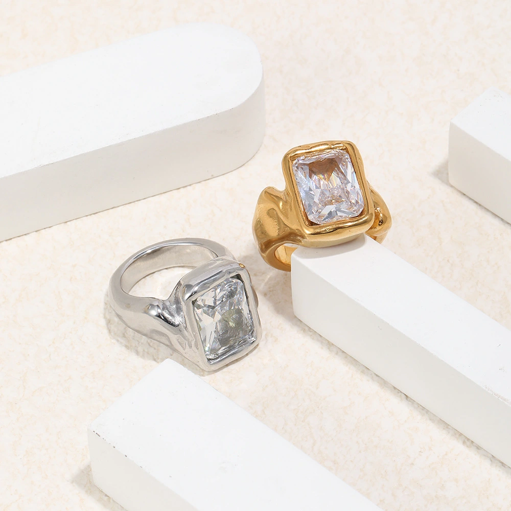 Fashionable And Minimalist Stainless Steel Ring