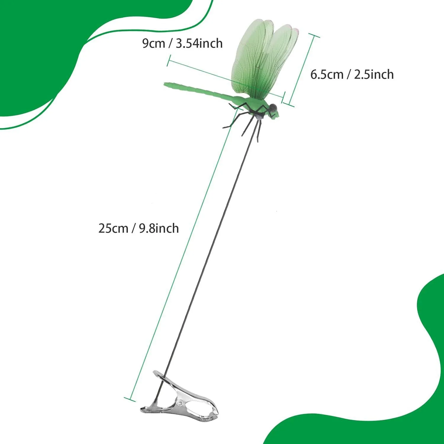4 PCS Dragonfly Clips To Keep Bugs Away  Realistic Dragonfly Decoy For Bug Prevention  Fake Dragon Fly Mosquito Deterrent For Hat & Horse  Fly Scare Devices For Garden Stakes Decor & Yard