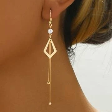 Copper-plated Silver Tassel Earrings