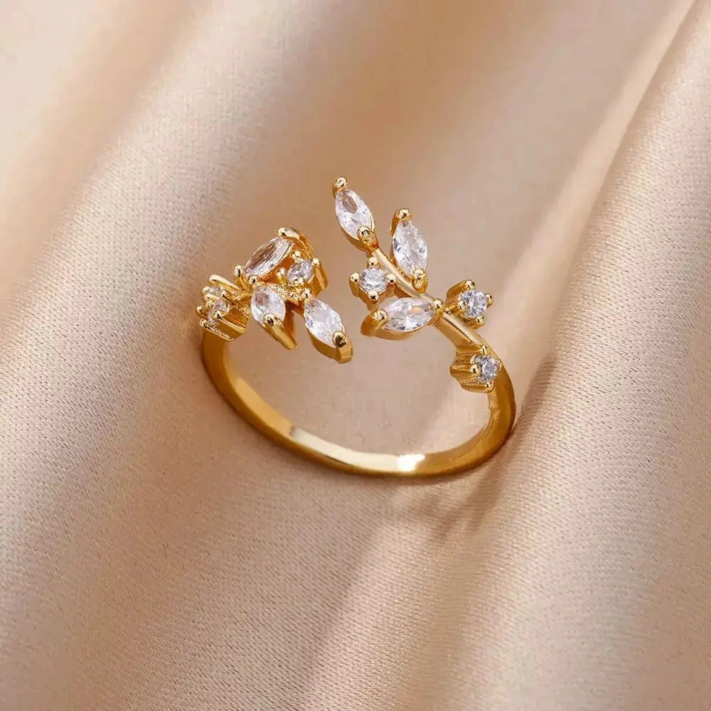 Adjustable Open Ring For Women Geometric Design
