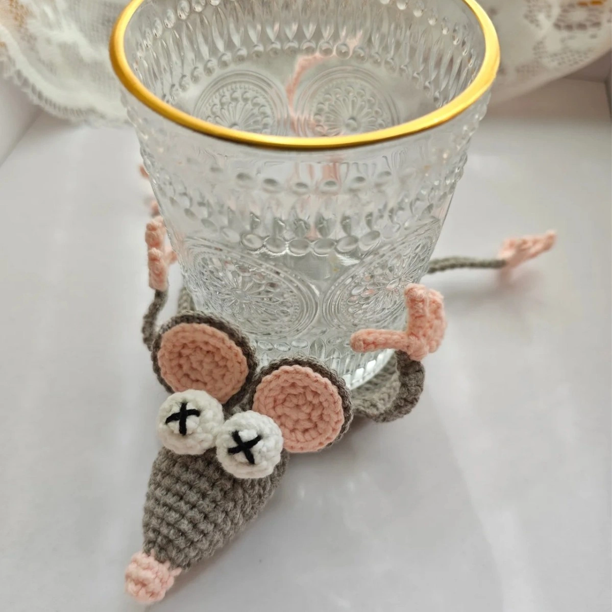 Crocheted Stress-relief Animal Style Personalized Coaster