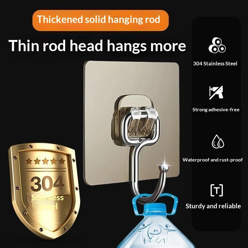 Powerful Adhesive Wall Hooksno Drilling Required Leave No Marks On The Wall