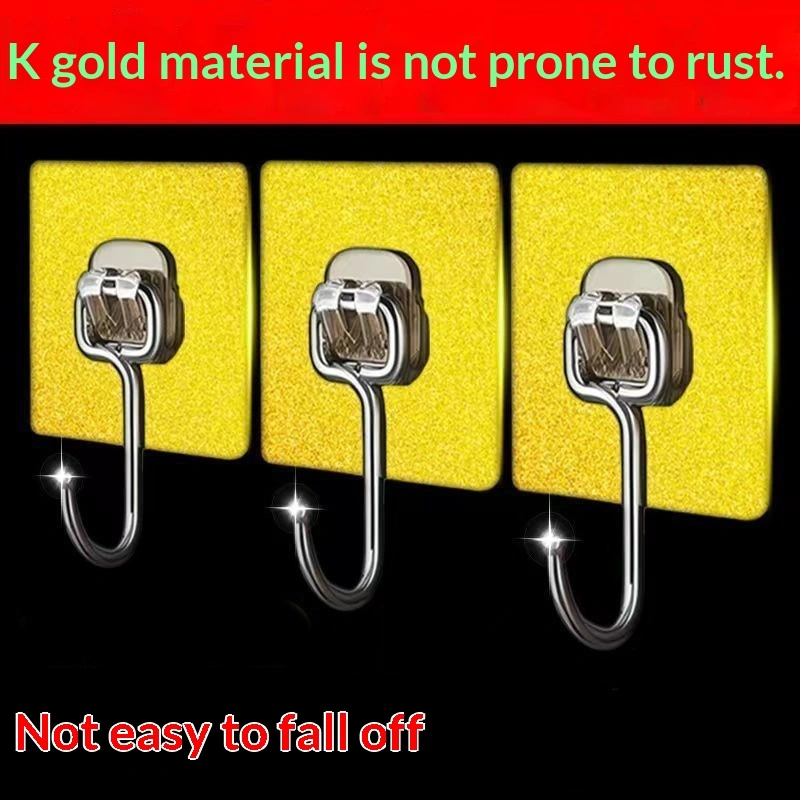 Powerful Adhesive Wall Hooksno Drilling Required Leave No Marks On The Wall