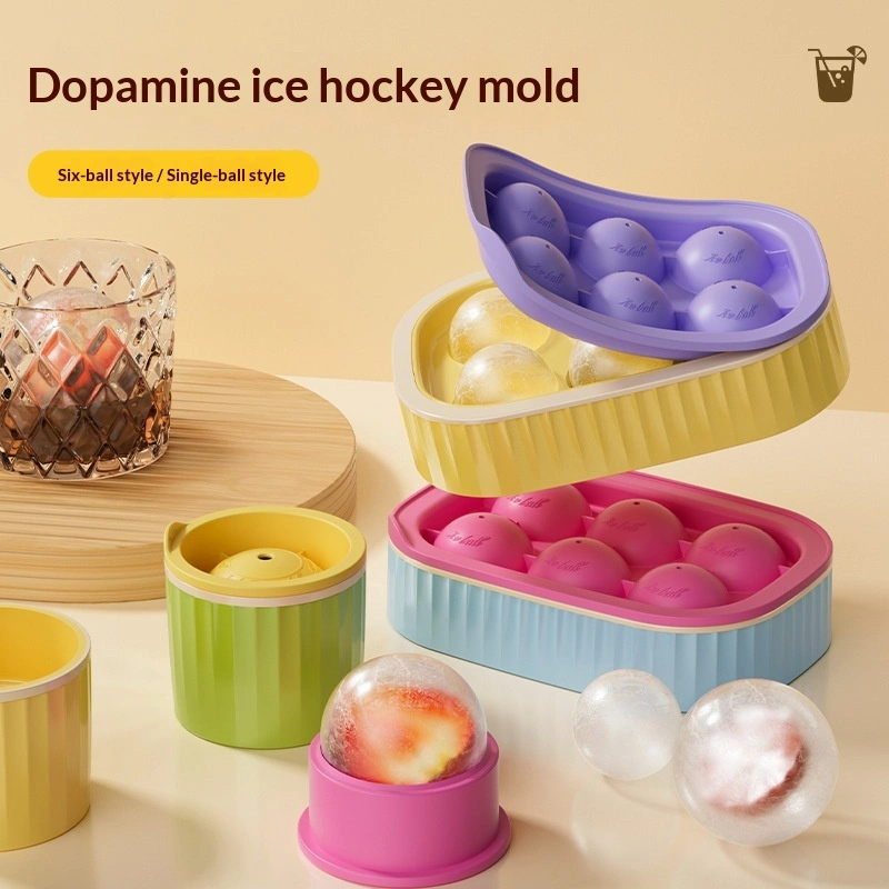 Ice Hockey Shaped Ice Mold Easy To Release Ice Cube Tray