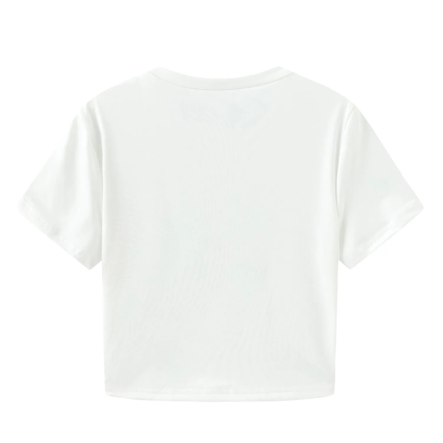 Spicy Girl Crop-top Round-neck T-shirt American Style