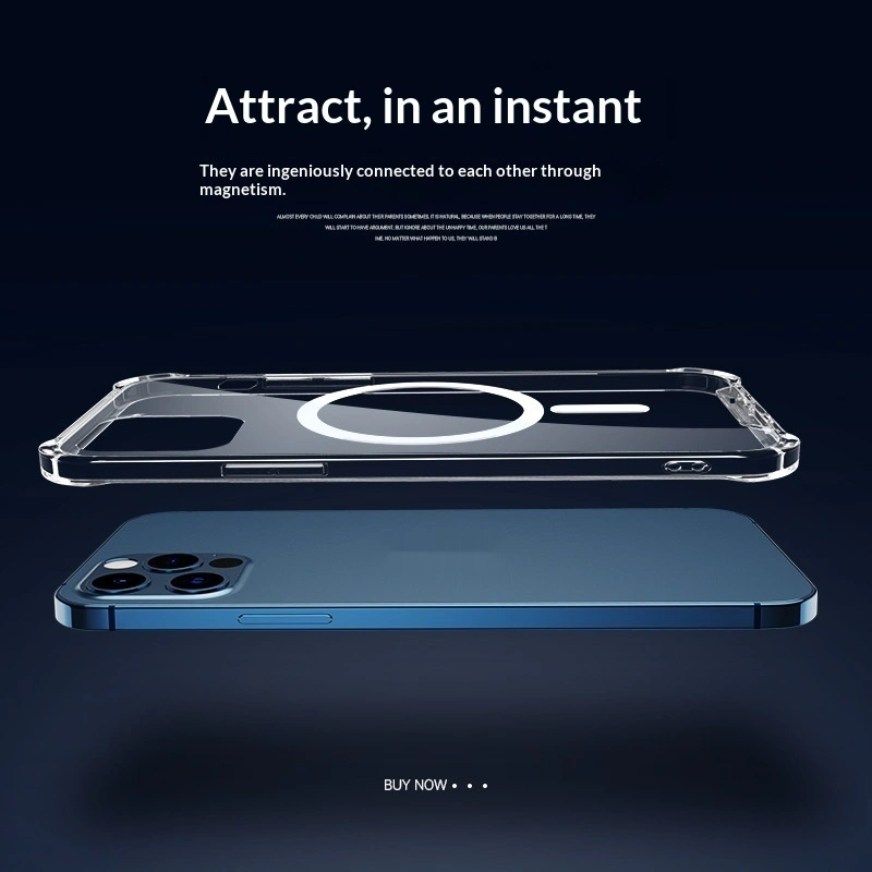 Transparent Wireless-Charging Shockproof Protective Case