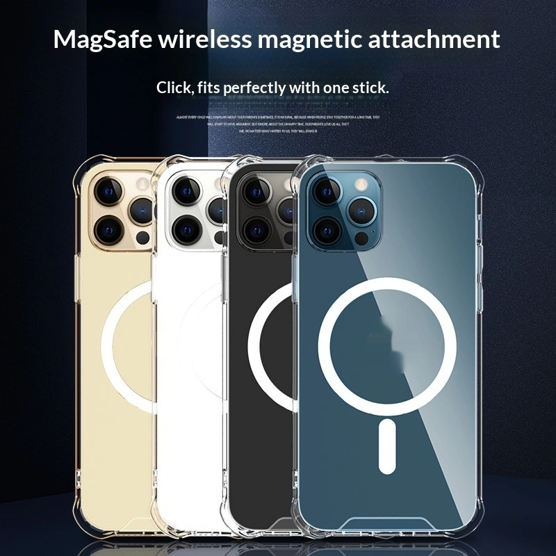 Transparent Wireless-Charging Shockproof Protective Case