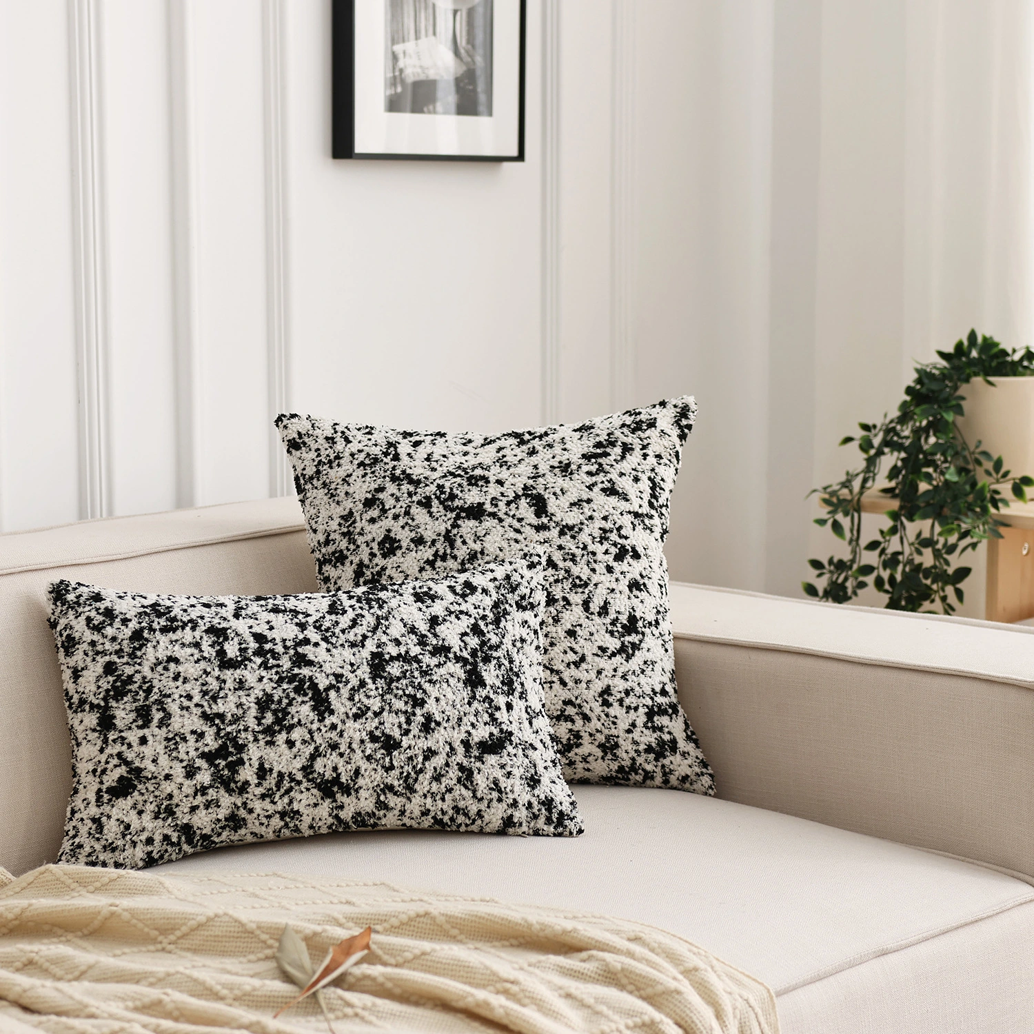 Cross-border Modern Minimalist Floral Throw Pillow