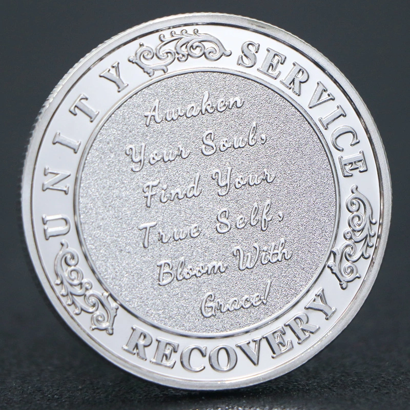 Rose-shaped Alloy Commemorative Coin
