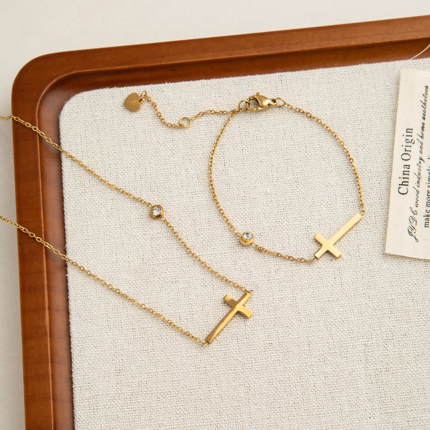 Fashionable Cross Titanium Steel Necklace