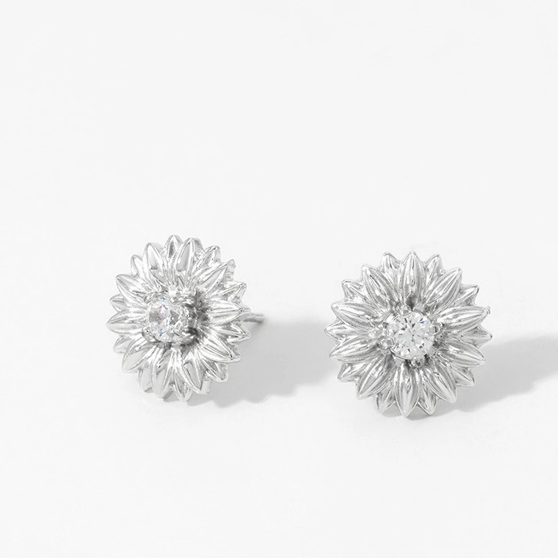 Sunflower Zircon-Inlaid Elegant Earrings For Women
