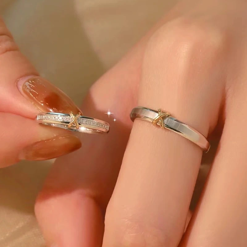 Eternal Knot Couples Ring  Niche Designer Style Light Luxury Fashionable Adjustable