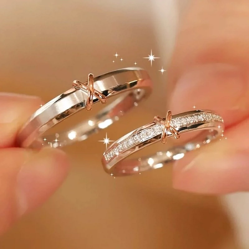 Eternal Knot Couples Ring  Niche Designer Style Light Luxury Fashionable Adjustable