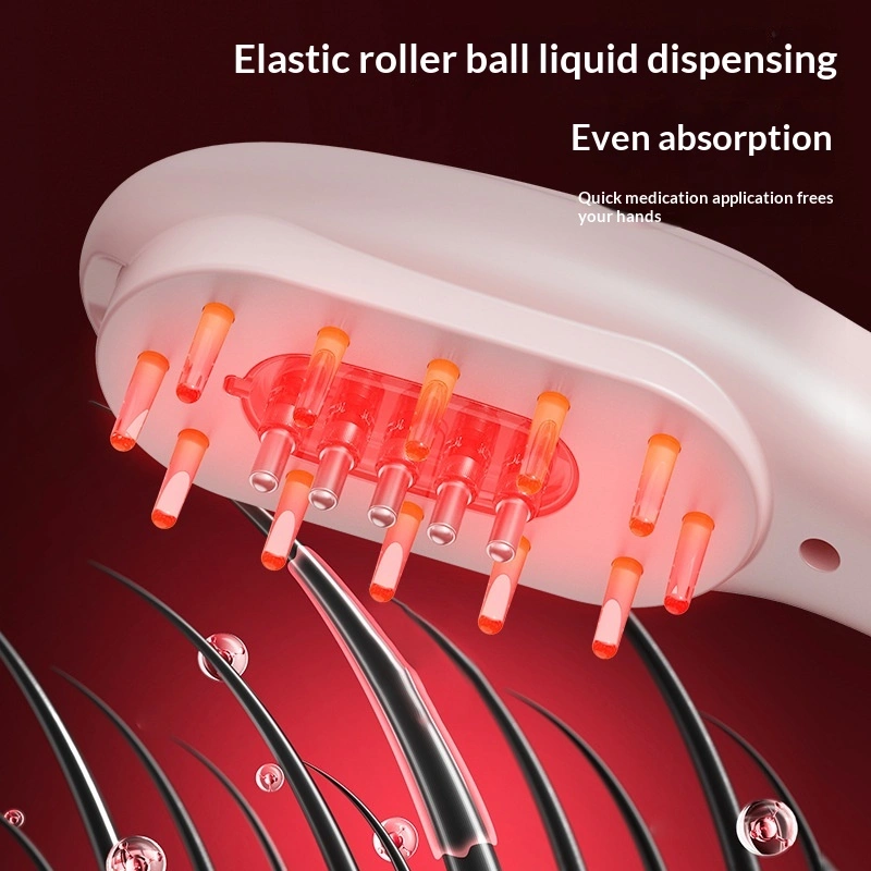 Scalp Serum Applicator With Liquid-delivery Electric Wireless Comb