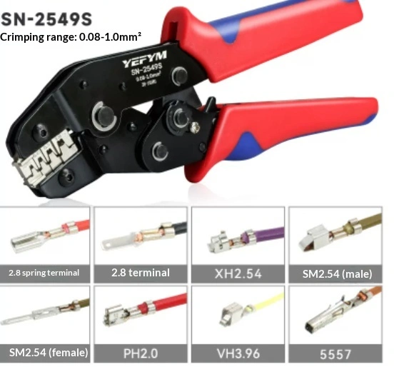 Crimping For 28mm Spring-loaded Terminals KF2510 Connector Wiring Crimping Tool