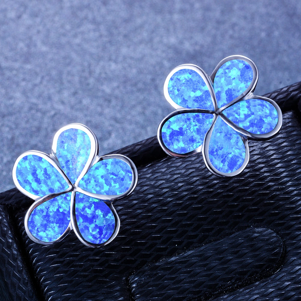 Five-petal Flower Stud Earrings For Women