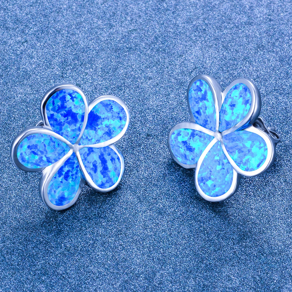 Five-petal Flower Stud Earrings For Women