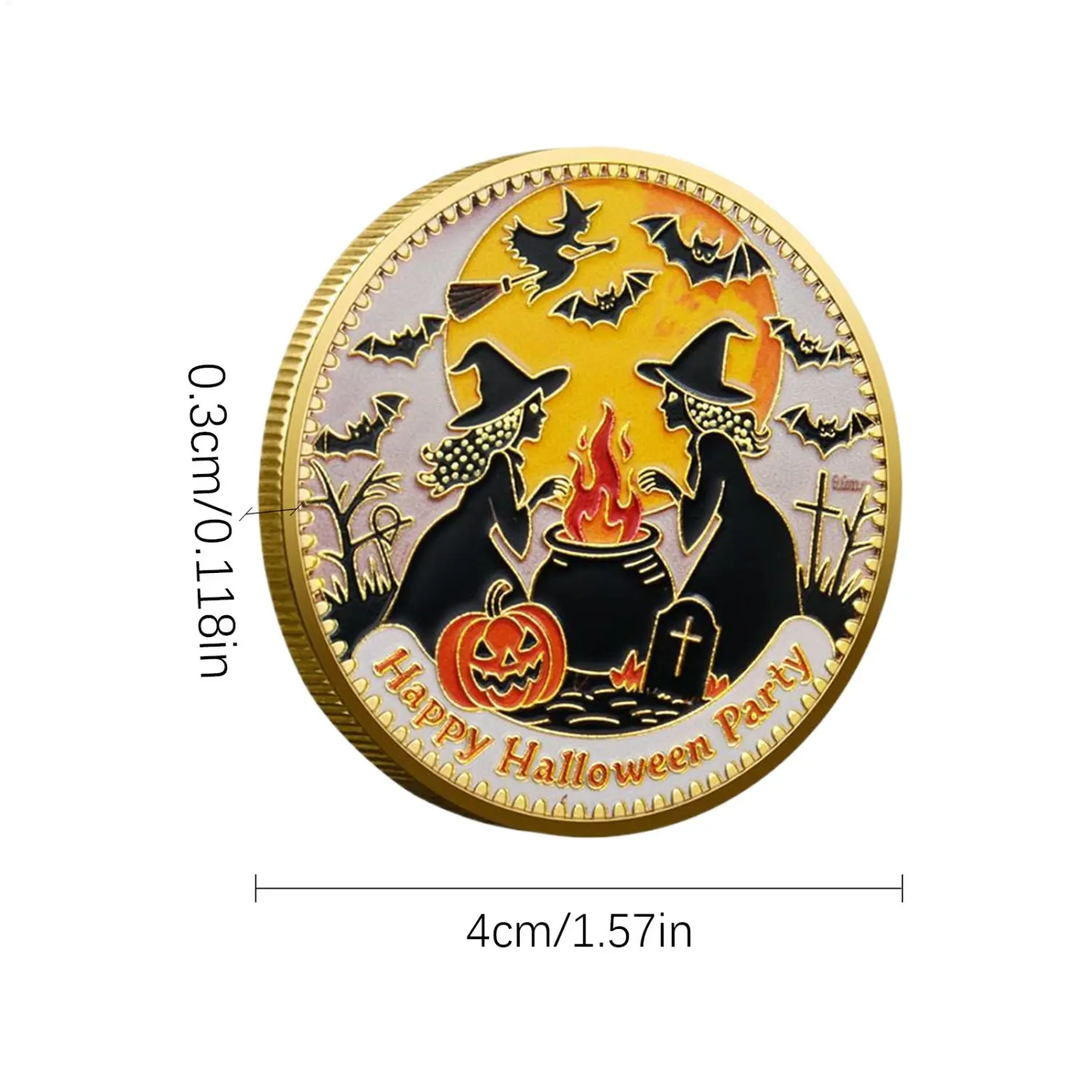 Halloween Pumpkin Lanterns Foreign Trade Game Coins