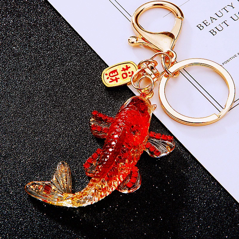Silver Arowana Fortune-Attracting Car Key Chain Pendant