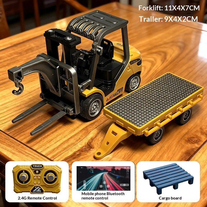 Alloy Remote-Controlled Engineering Vehicle Mini Forklift