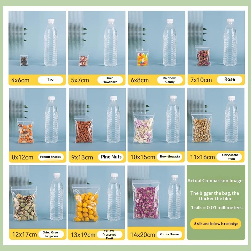 Waterproof Thickened Sealed Transparent Zip-lock Bags