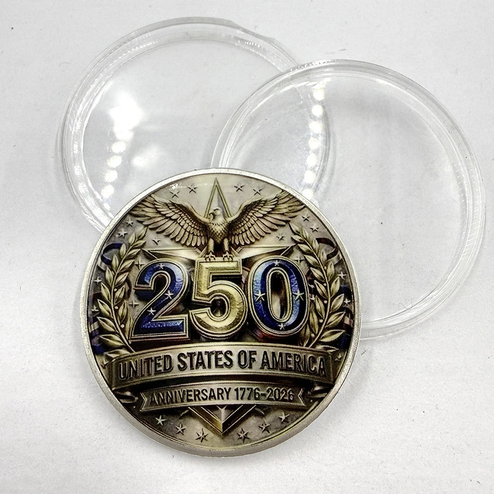 Metal Relief Color-printed Commemorative Medal