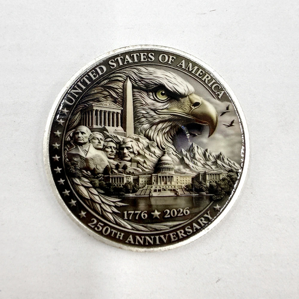 Metal Relief Color-printed Commemorative Medal