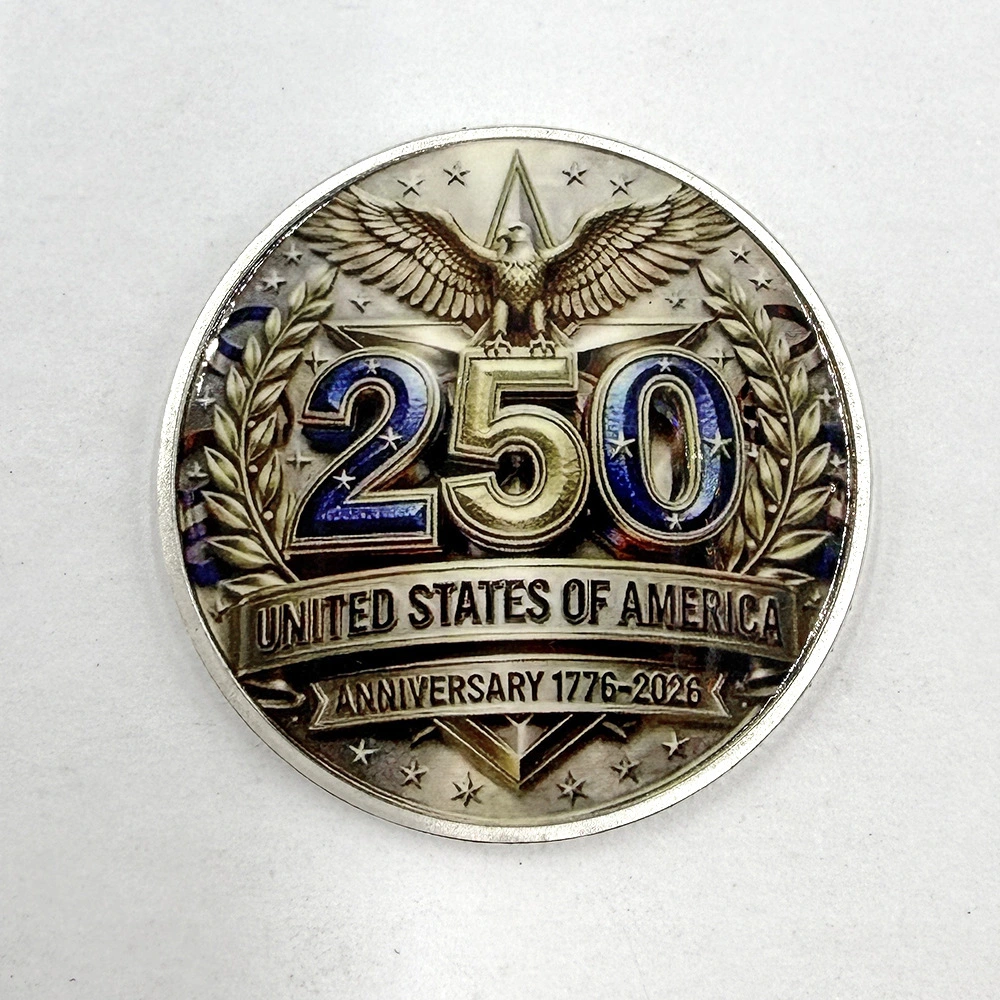 Metal Relief Color-printed Commemorative Medal