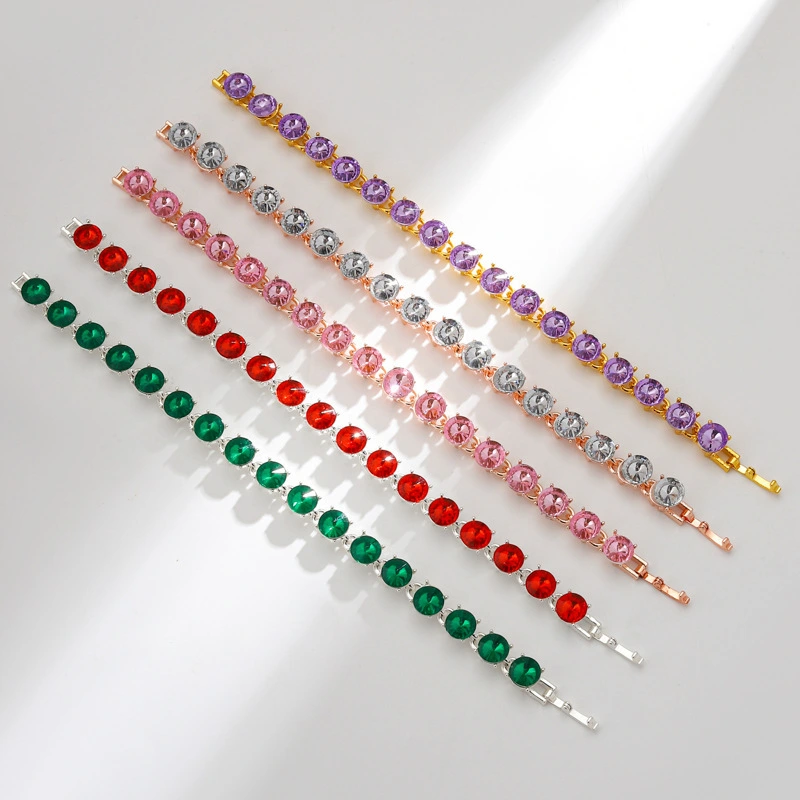 Blue Crystal Cool-Style Alloy Bracelet For Women