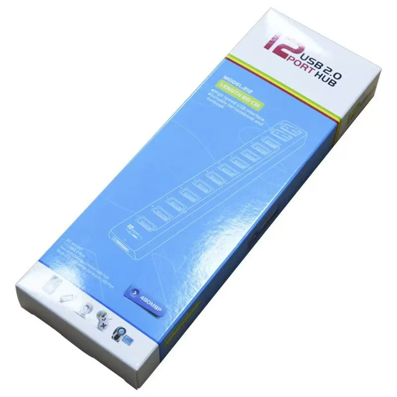 1-to-12-port USB 20 Hub For Computers