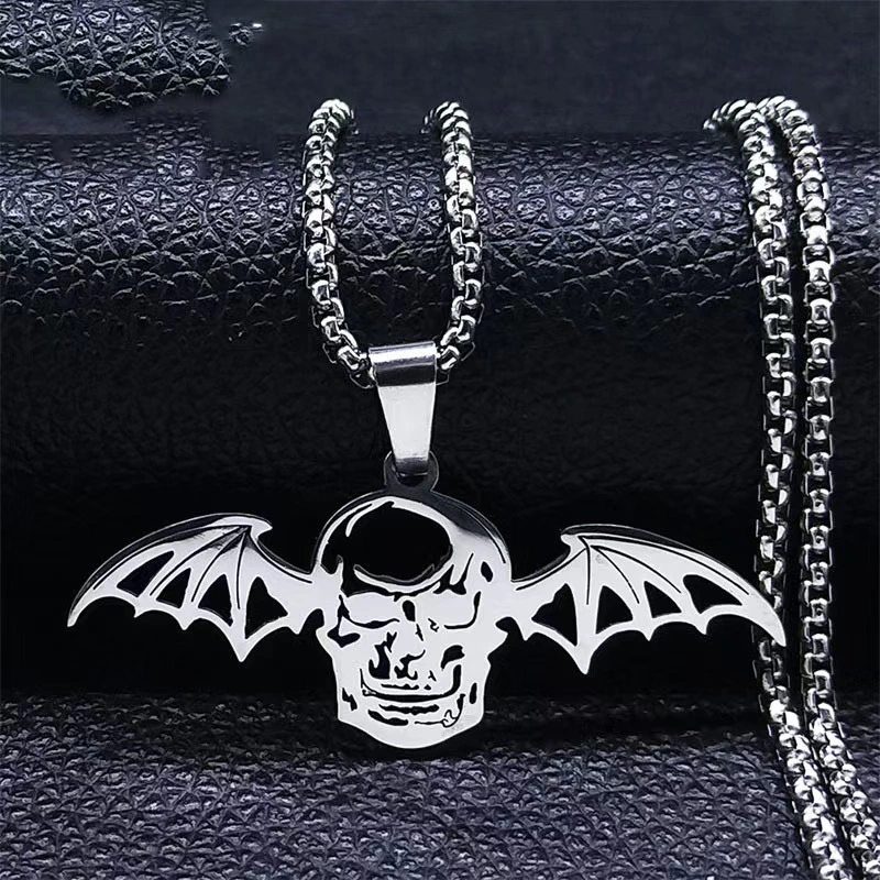 Stainless Steel Vampire Necklace Halloween Accessory