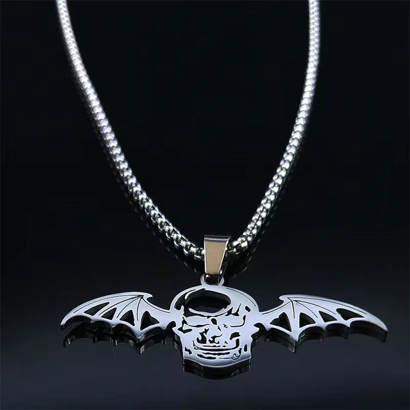 Stainless Steel Vampire Necklace Halloween Accessory