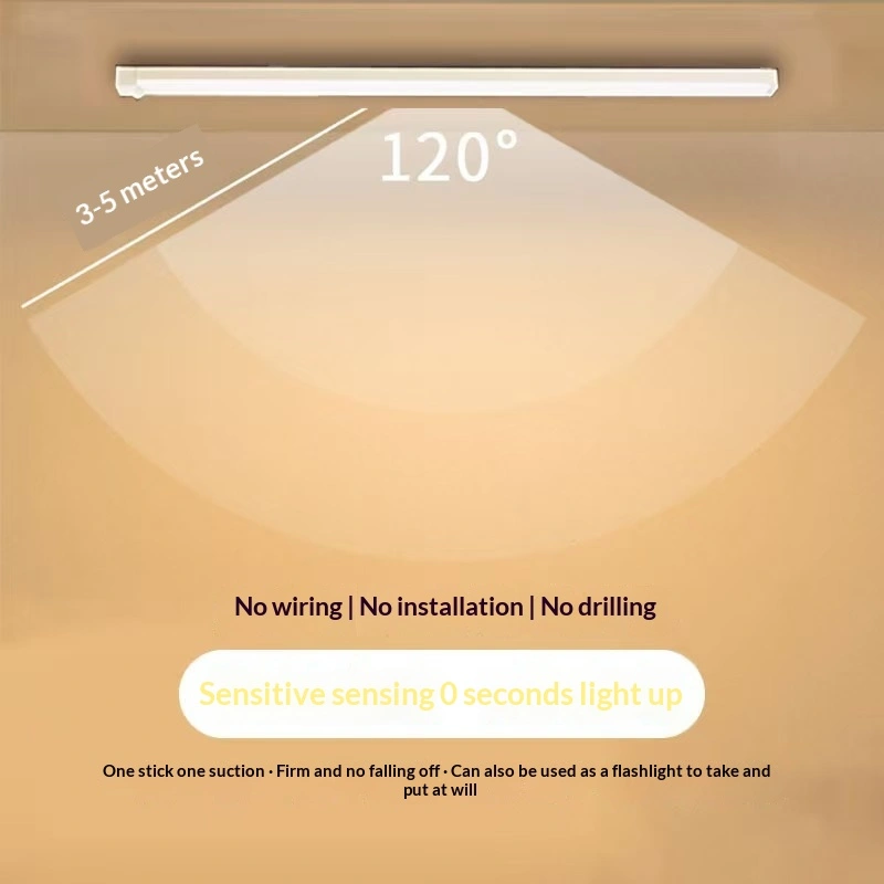 Long LED Sensor Strip Wall Light Rechargeable Closet Sensor Light