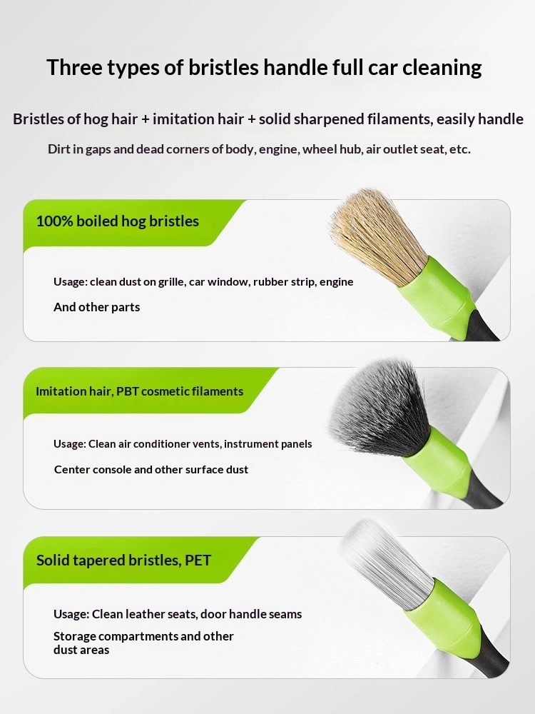 Car Detailing Brush Cleaning Soft-bristle Car Wash Brush