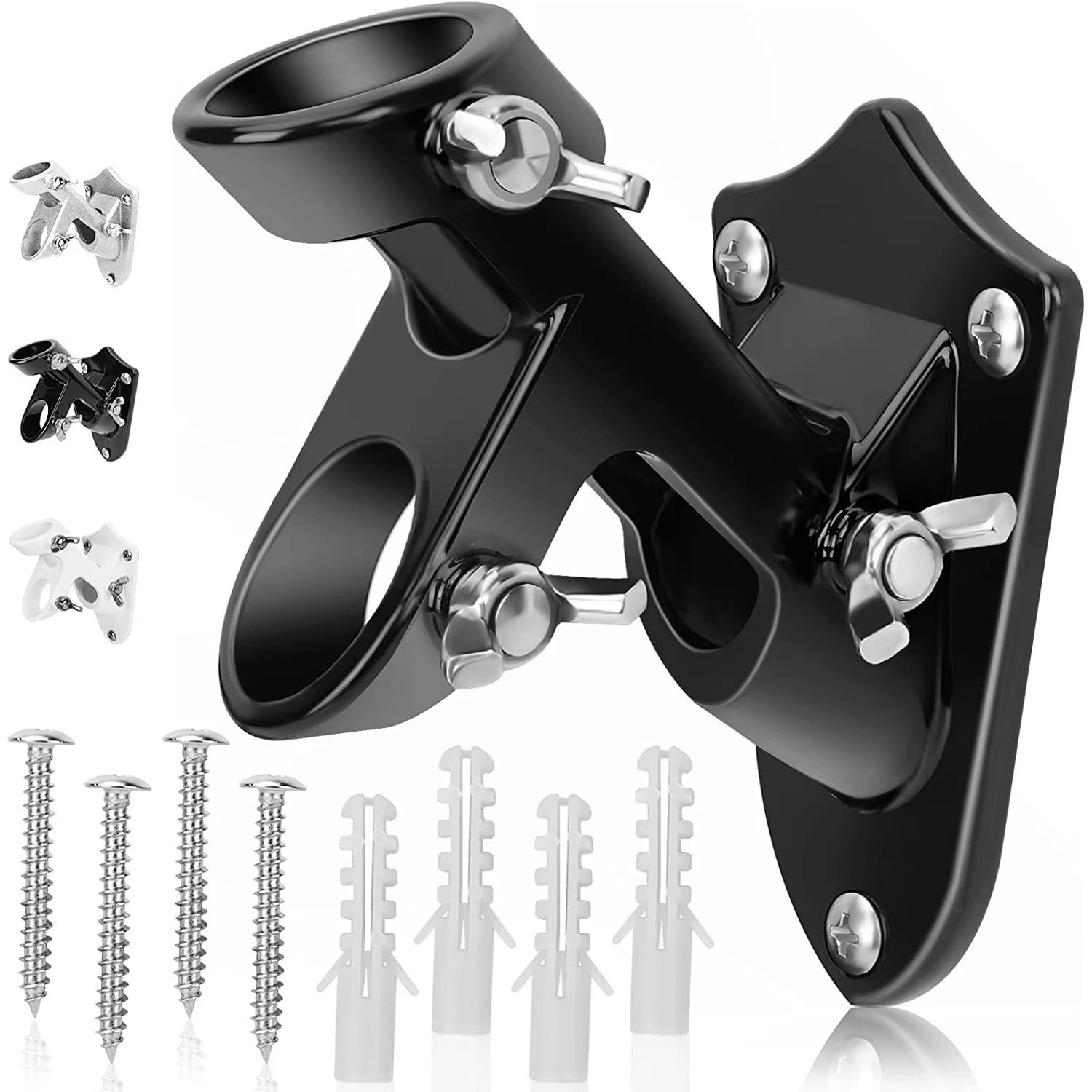Double-hole 45-degree Aluminum Flagpole Mounting Angled Base