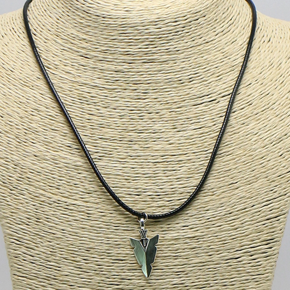 Retro Alloy Bronze Handmade Jewelry Arrow Necklace For Men