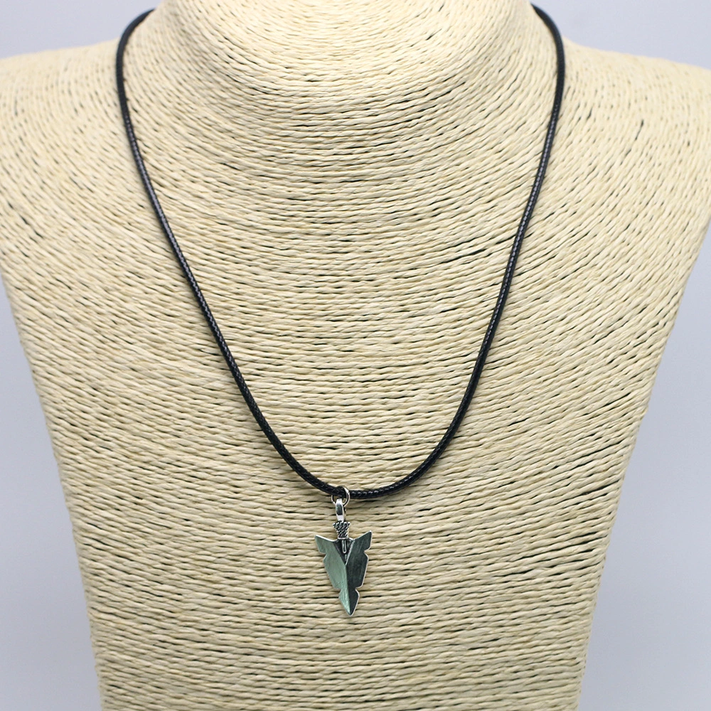 Retro Alloy Bronze Handmade Jewelry Arrow Necklace For Men