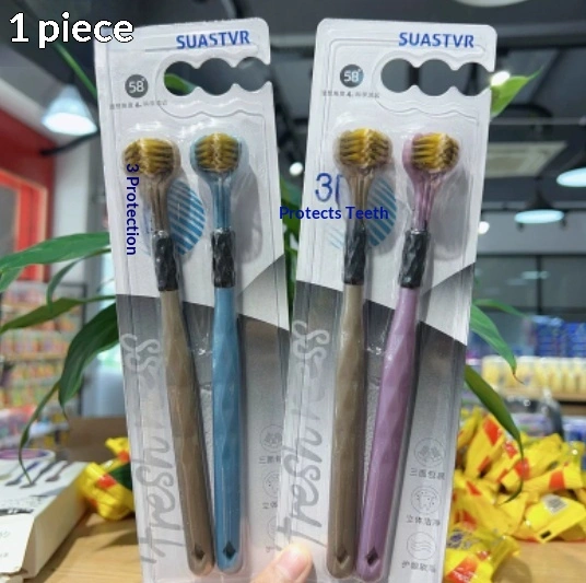 Three-sided Toothbrush Soft-bristle Toothbrush With 360-degree Bristle Coverage