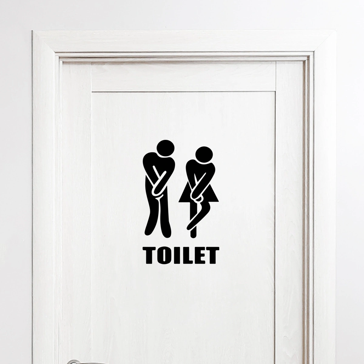 Personalized Gender Sign For Bathroom Door Creative Self-Adhesive Removable Door Sticker