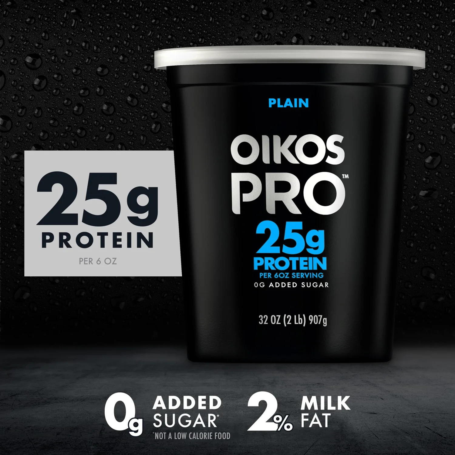 Oikos Pro Yogurt-Cultured Ultra-Filtered Milk, Plain, 32 oz.