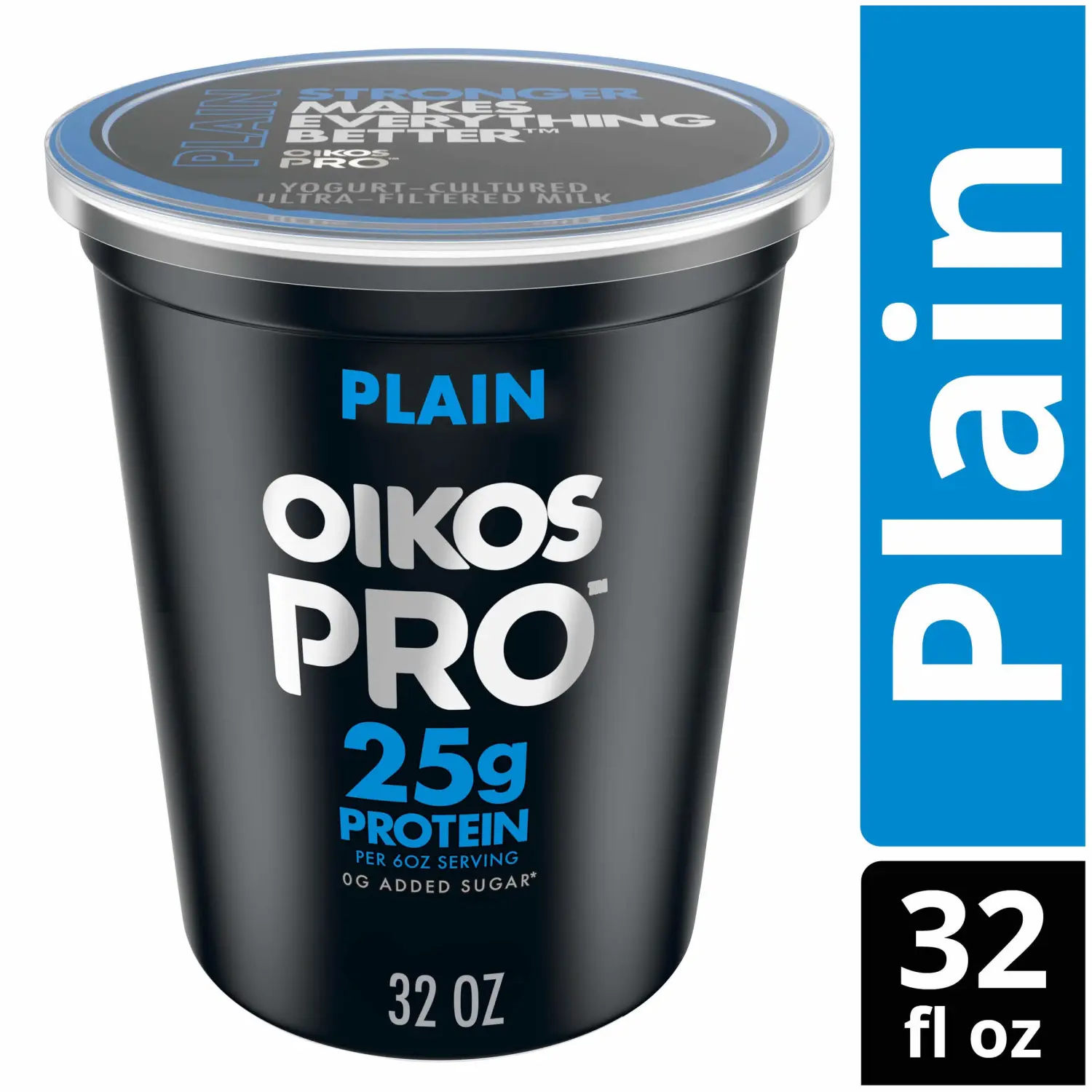 Oikos Pro Yogurt-Cultured Ultra-Filtered Milk, Plain, 32 oz.