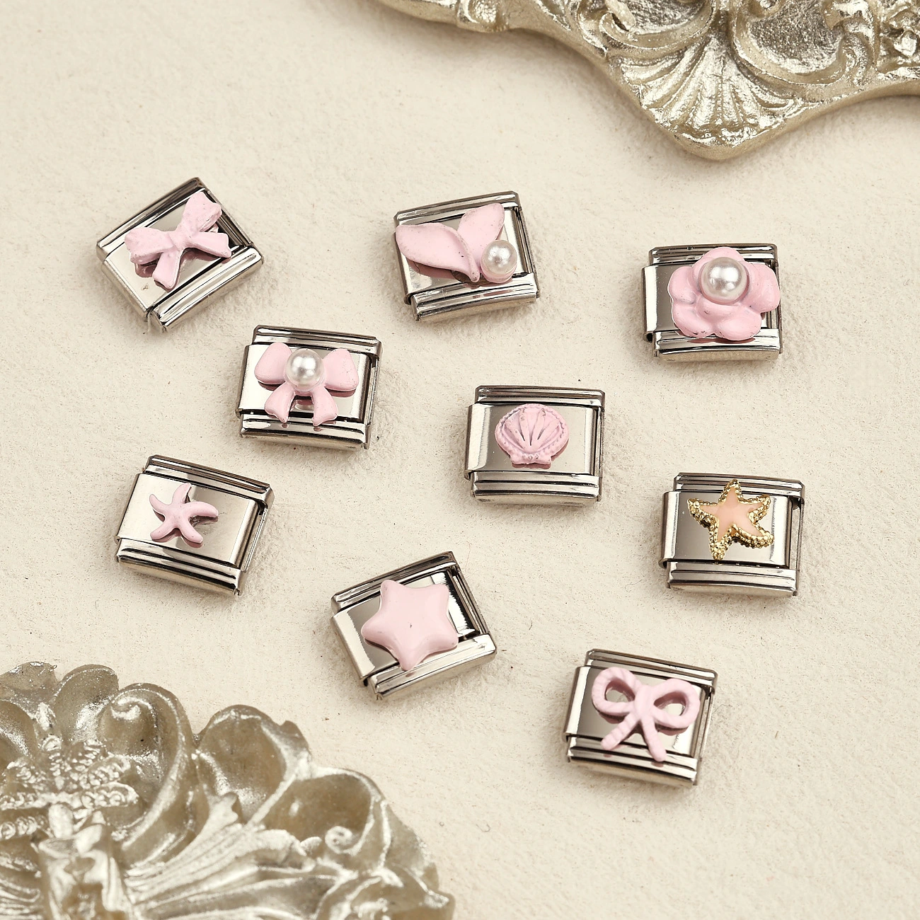 Italian Stainless Steel Modular Bracelet Accessories