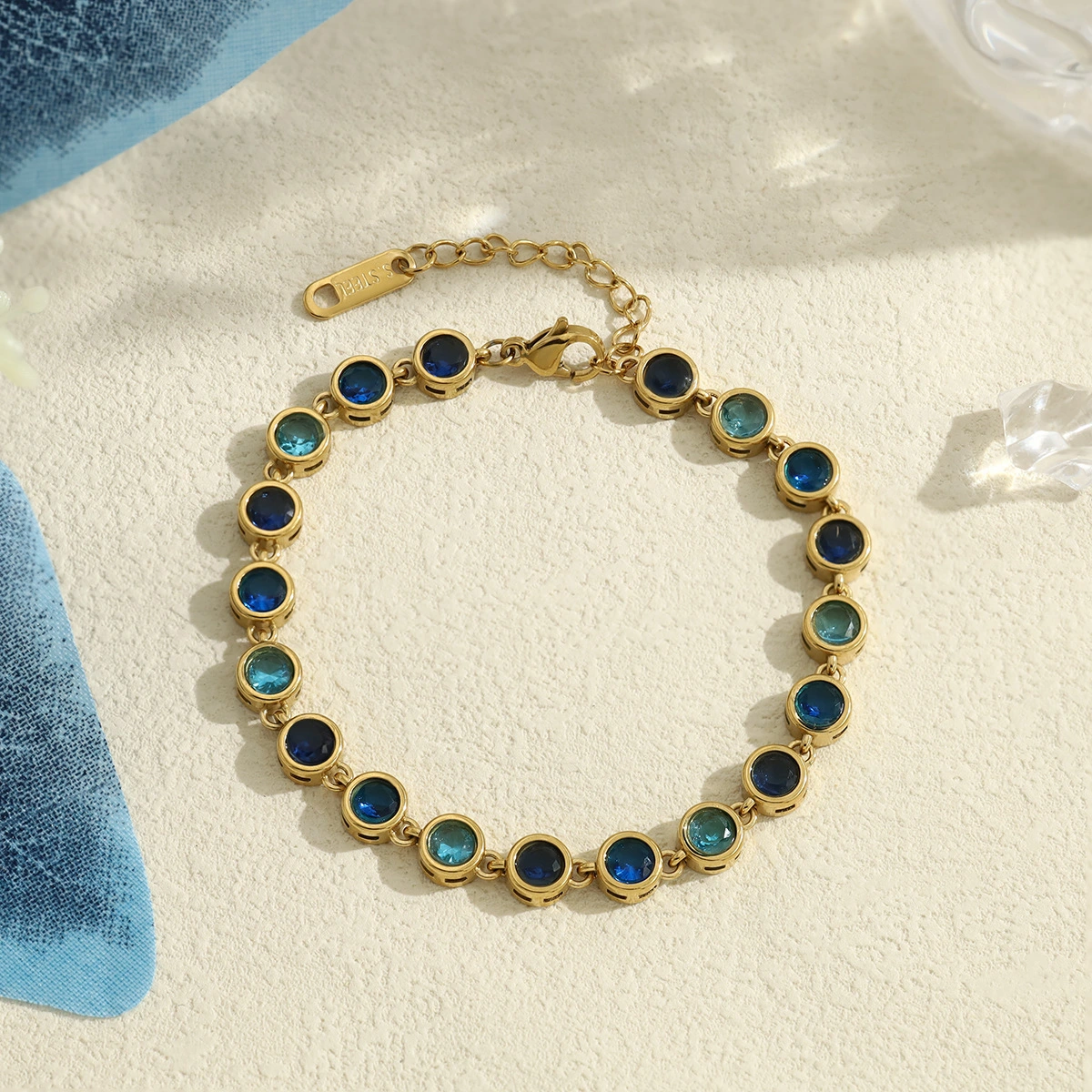 18K Gold Versatile Non-fading Round Bracelet