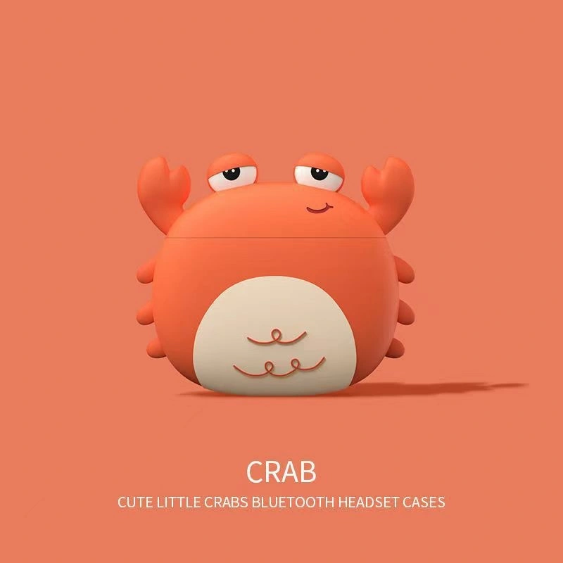 Cartoon Little Crab Bluetooth Earphone Case