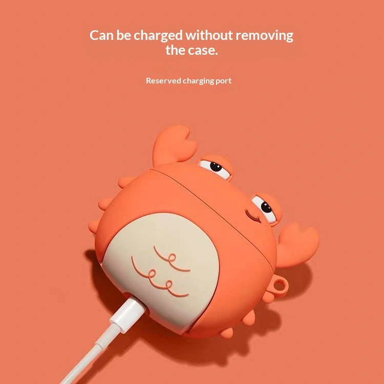 Cartoon Little Crab Bluetooth Earphone Case