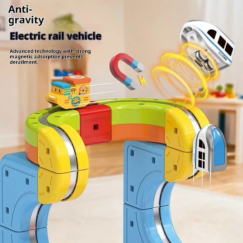 Versatile Magical Track Cube Electric Anti-Gravity Magnetic High-Speed Train Track With Tiny Train