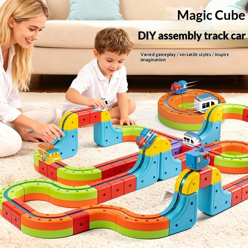 Versatile Magical Track Cube Electric Anti-Gravity Magnetic High-Speed Train Track With Tiny Train