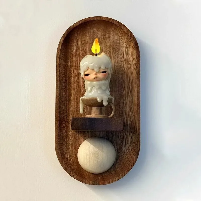 Punch-Free Solid Wood Three-Dimensional Wall-Mounted Display Shelf