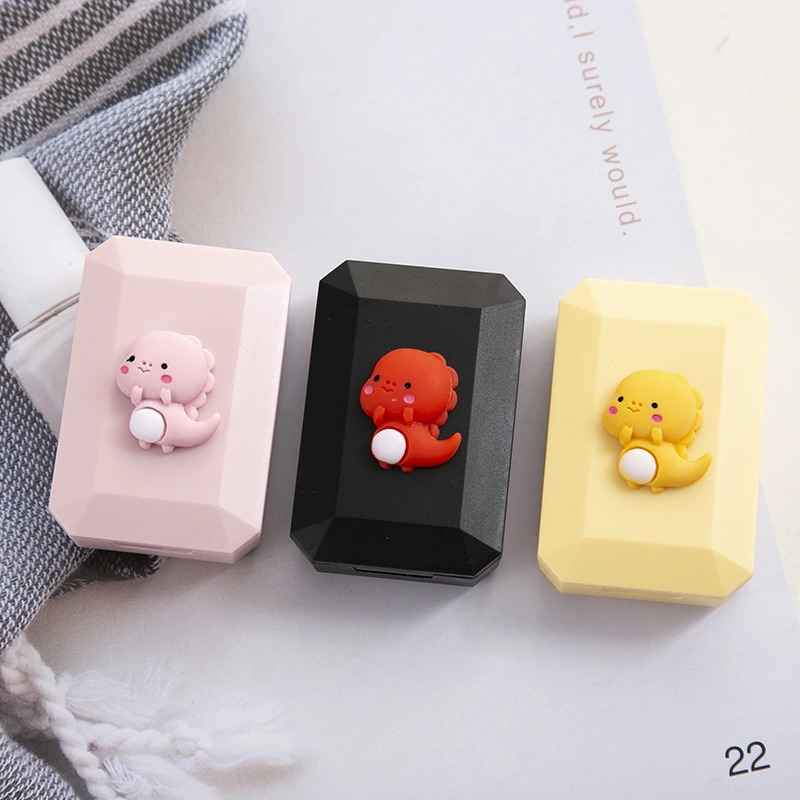 Cartoon Dinosaur Cosmetic Contact Lens Case